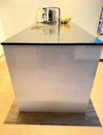 COMPLETE HOOGGLANS GRANDO EILAND KEUKEN + APPARATUUR, Huis en Inrichting, Keuken | Complete keukens, Ophalen, Wit, Graniet of Steen