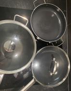 Complete pannenset, Huis en Inrichting, Keuken | Potten en Pannen, Ophalen of Verzenden, Rvs, Pannenset