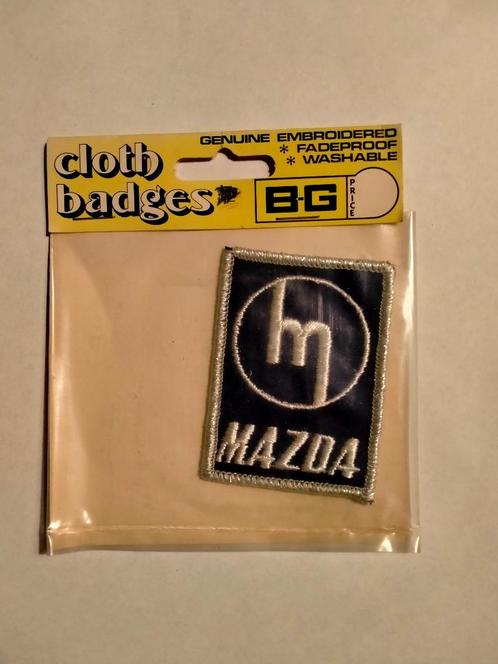 Mazda auto automerk vintage kleding patch embleem RARE 2, Verzamelen, Automerken, Motoren en Formule 1, Nieuw, Auto's, Ophalen of Verzenden