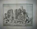 29 / Delft Ruïne  Karthuizer Klooster Kopergravure 1736, Ophalen of Verzenden