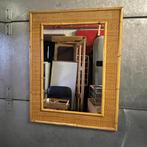 OPRUIMING Italiaans design jaren 70 Dal Vera bamboe spiegel, Huis en Inrichting, Woonaccessoires | Spiegels, Minder dan 50 cm