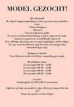 Kappersopleiding model gezocht!, Sieraden, Tassen en Uiterlijk, Uiterlijk | Haarverzorging, Ophalen of Verzenden, Zo goed als nieuw