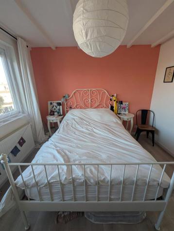 Ikea Leirvik bedframe 140x200 incl. lattenbodem - afbeelding 1
