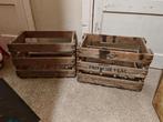 Vintage Houten Kratten - Friesche Vlag, Huis en Inrichting, Ophalen, Minder dan 50 cm, Gebruikt, Minder dan 50 cm