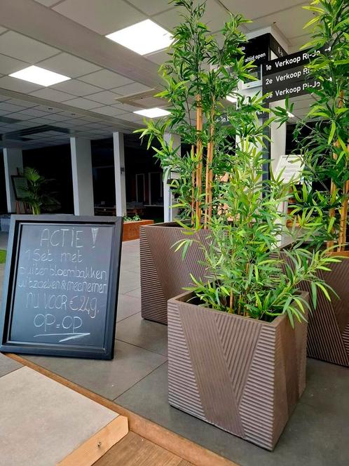 plantenbak/bloembak sets, Tuin en Terras, Bloembakken en Plantenbakken, Nieuw, Steen, Binnen, Balkon, Tuin, 30 tot 60 cm, Minder dan 60 cm