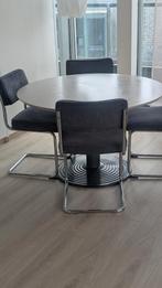 Ronde eettafel, doorsnee 120cm (evt. met stoelen), Ophalen, Kunststof, Rond, Zo goed als nieuw
