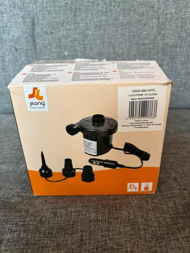 Jilong 12V Luchtpomp - Nieuw in doos!, Caravans en Kamperen, Luchtpompen, Nieuw, Elektrisch, Ophalen of Verzenden