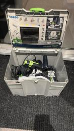 Festool invalzaag TS 55 FEBQ plus compleet, Invalzaag, 70 mm of meer, Ophalen of Verzenden, Zo goed als nieuw