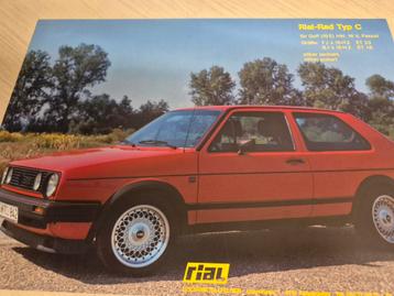 Rial Volkswagen Golf 2 GTI brochure izgst  beschikbaar voor biedingen