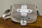 Hogan tas zilver leer canvas, Ophalen of Verzenden, Zo goed als nieuw, Leer