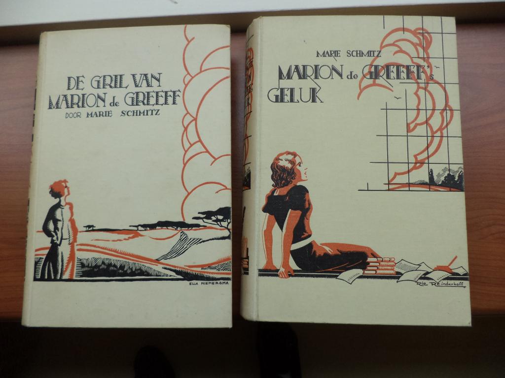 2x Marion de Greef, Marie Schmitz, mooie oude meisjesboeken, Boeken, Ophalen of Verzenden, Gelezen