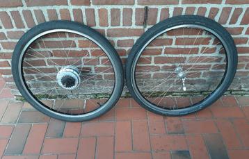 Voor- Achterwiel Alexrims DH19 V-Brake Rem Aluminium 26 inch beschikbaar voor biedingen
