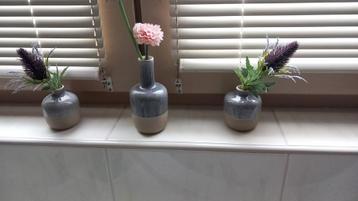 3 vaasjes beschikbaar voor biedingen