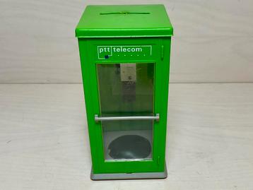 PTT Telecom telefooncel spaarpot hoogte ca 12 cm beschikbaar voor biedingen