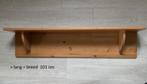 vintage wandplank boekenplank, wandrek grenen hout 102×22×22, Ophalen, Gebruikt