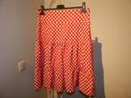 Tante Betsy polkadot rok rood met witte stippen mt M, Kleding | Dames, Rokken, Maat 38/40 (M), Tante Betsy, Verzenden, Zo goed als nieuw