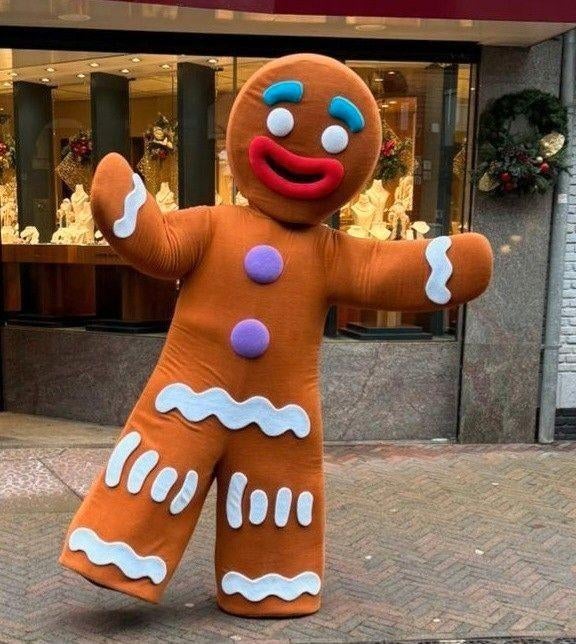 Cookie Mascotte Kostuum, Maat 42/44 (L), Nieuw, Ophalen of Verzenden, Overige thema's