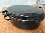 Emaille braadpan, Huis en Inrichting, Keuken | Potten en Pannen, Ophalen of Verzenden, Gebruikt, Gietijzer, Koekenpan of Braadpan