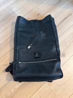 Mozs leren luiertas/rugzak - Zwart, Ophalen of Verzenden, Zo goed als nieuw, Rugzak