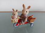 Sylvanian Families Konijnen met Fiets, Ophalen of Verzenden, Zo goed als nieuw, Overige typen