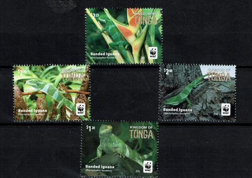 tonga 2016 pf wwf serie leguanen hagedissen reptielen, Postzegels en Munten, Postzegels | Thematische zegels, Postfris, Dier of Natuur