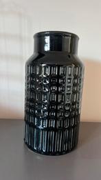 Vaas, Huis en Inrichting, Woonaccessoires | Vazen, Zwart, Ophalen of Verzenden, Minder dan 50 cm, Glas