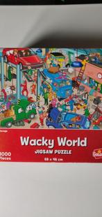 Wacky World puzzel De Garage te koop 1000 st, Ophalen of Verzenden, 500 t/m 1500 stukjes, Legpuzzel, Zo goed als nieuw