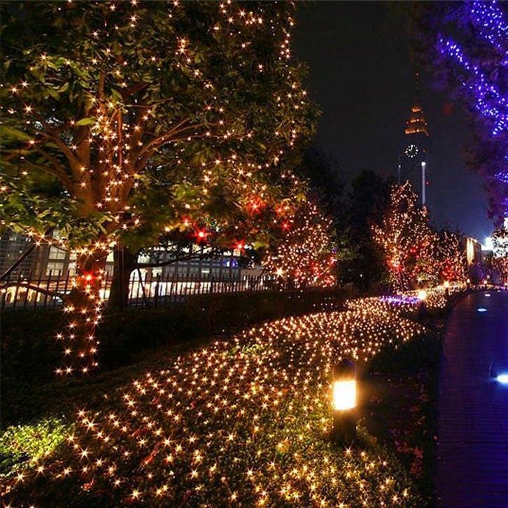 Kerstverlichting. 128-LED Netverlichting 3x3m. Warm/Wit, Diversen, Kerst, Nieuw, Ophalen of Verzenden