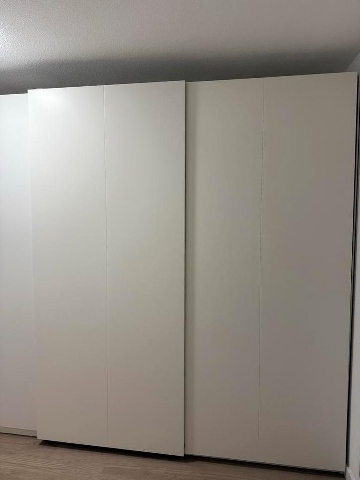 Ikea Pax Schuifdeuren 200x236 - Mat Wit, Huis en Inrichting, Kasten | Kledingkasten, Zo goed als nieuw, 200 cm of meer, 150 tot 200 cm