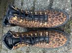 nieuwe leren VISIONS veterschoenen panterprint maat 38, Bruin, Overige typen, Nieuw, Ophalen of Verzenden