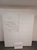 Witte Pax kledingkast, glazen deuren. Leveren/Monteren mgl, 200 cm of meer, Ikea, Met klep(pen), Ophalen of Verzenden