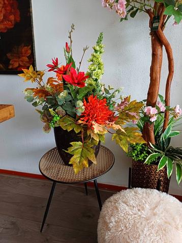 Zijden bloemstuk- H50cm - Prachtige kwaliteit! beschikbaar voor biedingen