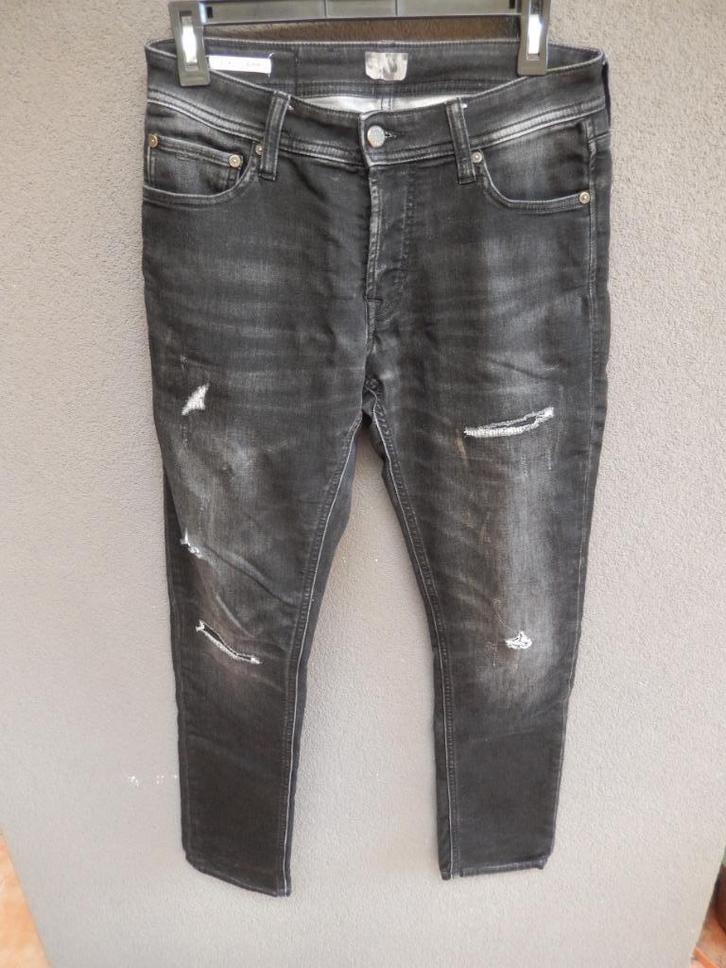 Jack & Jones Ripped Slim Fit Jeans - spijkerbroek Glenn W28, Kleding | Heren, Spijkerbroeken en Jeans, Zo goed als nieuw, W32 (confectie 46) of kleiner