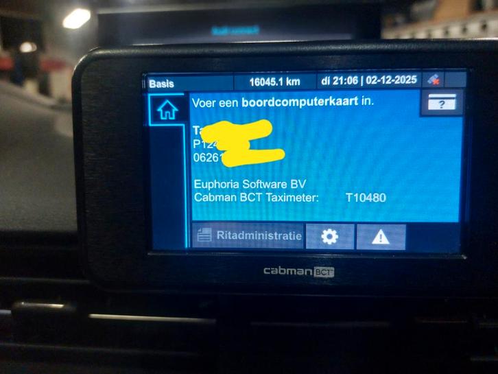 Cabman BCT Taxi Boordcomputer Compleet met G3 Update, Auto-onderdelen, Elektronica en Kabels, Gebruikt, Ophalen of Verzenden