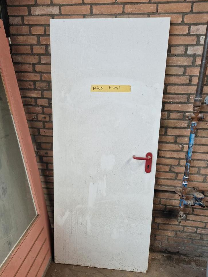 Gebruikte binnendeur - 82x201 cm, Doe-het-zelf en Verbouw, Deuren en Horren, Gebruikt, Binnendeur, 200 tot 215 cm, 80 tot 100 cm