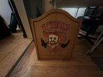 Dartbord met kast, Sport en Fitness, Darts, Ophalen, Gebruikt, Dartbord