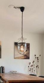 Hanglamp robuust glas met ijzer, Glas, Zo goed als nieuw, Ophalen, 75 cm of meer
