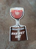 2 zijdig Affligem reclamebord 125 x 56 cm, Ophalen of Verzenden, Gebruikt, Reclamebord