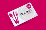 Uit eten bon / dininggift t.w.v. 20 euro, Eén persoon, Cadeaubon