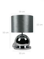 Bollamp Zilver - chroom, Huis en Inrichting, Ophalen, 50 tot 75 cm, Stof, Nieuw