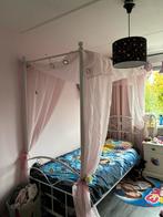 Hemelbed, Ophalen, 85 tot 100 cm, Zo goed als nieuw, Lattenbodem