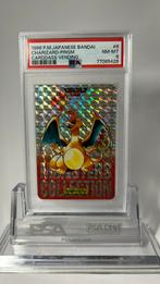1996 Bandai Carddass Vending Charizard #6 Prism Red PSA 8, Ophalen, Zo goed als nieuw, Losse kaart, Foil