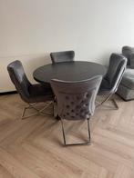 KOOPJE Stoelen en eettafel DIRECT OPHALEN, Ophalen, Zo goed als nieuw, 4 tot 6 stoelen