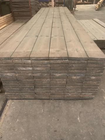 TUINPLANKEN GRIJS BEHANDELD 2,8X19,5 CM NU € 4,19 P/M beschikbaar voor biedingen