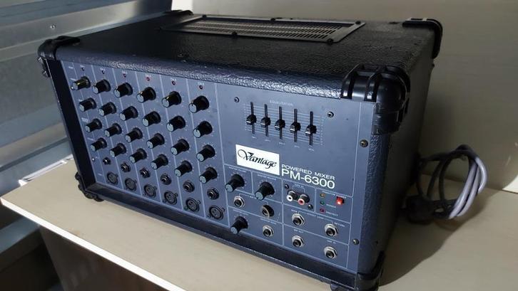 Vantage PM-6300 Versterkte mengpaneel, Muziek en Instrumenten, Mengpanelen, Gebruikt, 5 tot 10 kanalen, Microfooningang, Ophalen