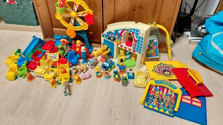 Sesamstraat speelset, Verzamelen, Poppetjes en Figuurtjes, Ophalen of Verzenden