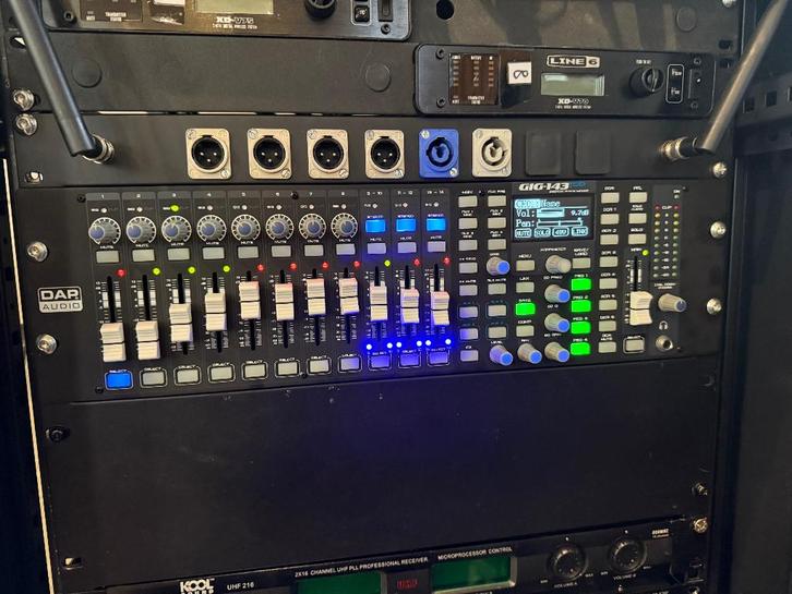 DAP gig-143tab rack mengpaneel, Muziek en Instrumenten, Mengpanelen, Zo goed als nieuw, 20 kanalen of meer, Microfooningang, Ophalen