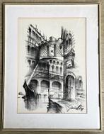 Moderen architectonische compositie (Litho), Antiek en Kunst, Ophalen