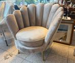 Richmond fauteuil Perla stone en roze velvet schelpstoel, Ophalen, Nieuw, Luxestijl modern chique