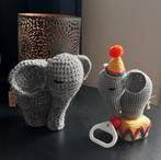 Gehaakte olifant  ( 1 met muziekdoosje ), Ophalen of Verzenden, Zo goed als nieuw